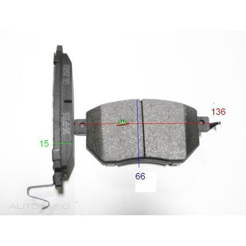 Royale Brake Pads - SAS-BP1516 (Nissan Murano Z50)