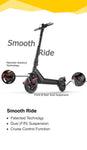 S1 Popular Scooter, Long Deck, Powerful Motor, Dual Suspension