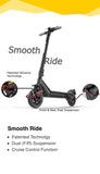 S1 Popular Scooter, Long Deck, Powerful Motor, Dual Suspension